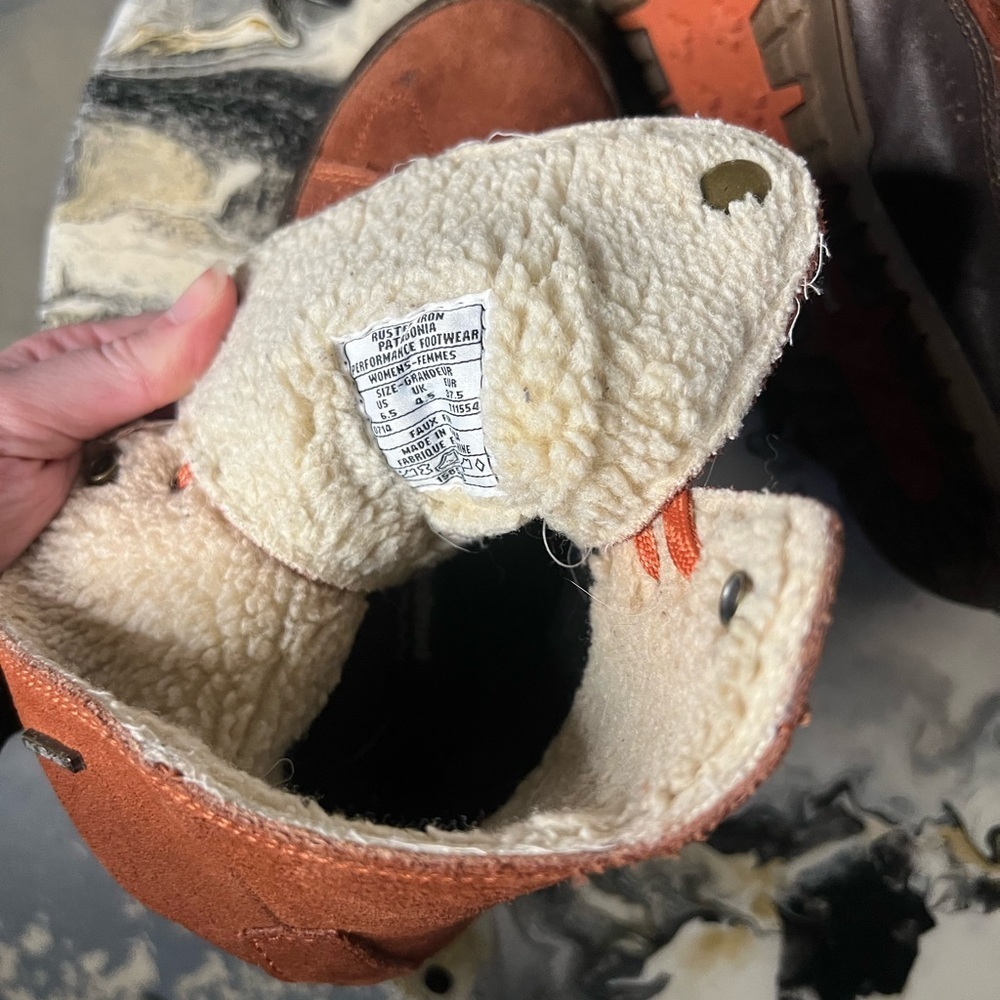 Patagonia Activist Waterproof Rusted Iron Suede Boots 6.5 - Picture 9 of 10